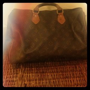 Louis Vuiiton vintage alma monogrammed handbag